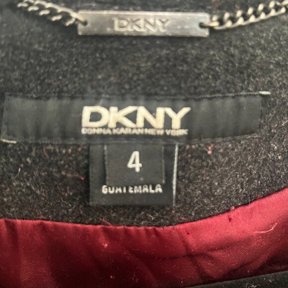 DKNY Gray Short Pea Coat Size 4 - Picture 2 of 3